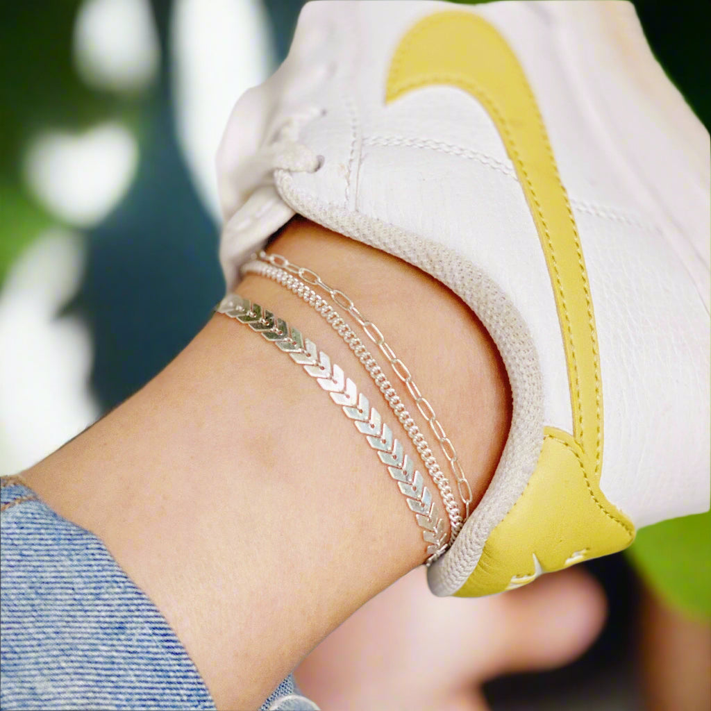 Chevron Chain Anklet