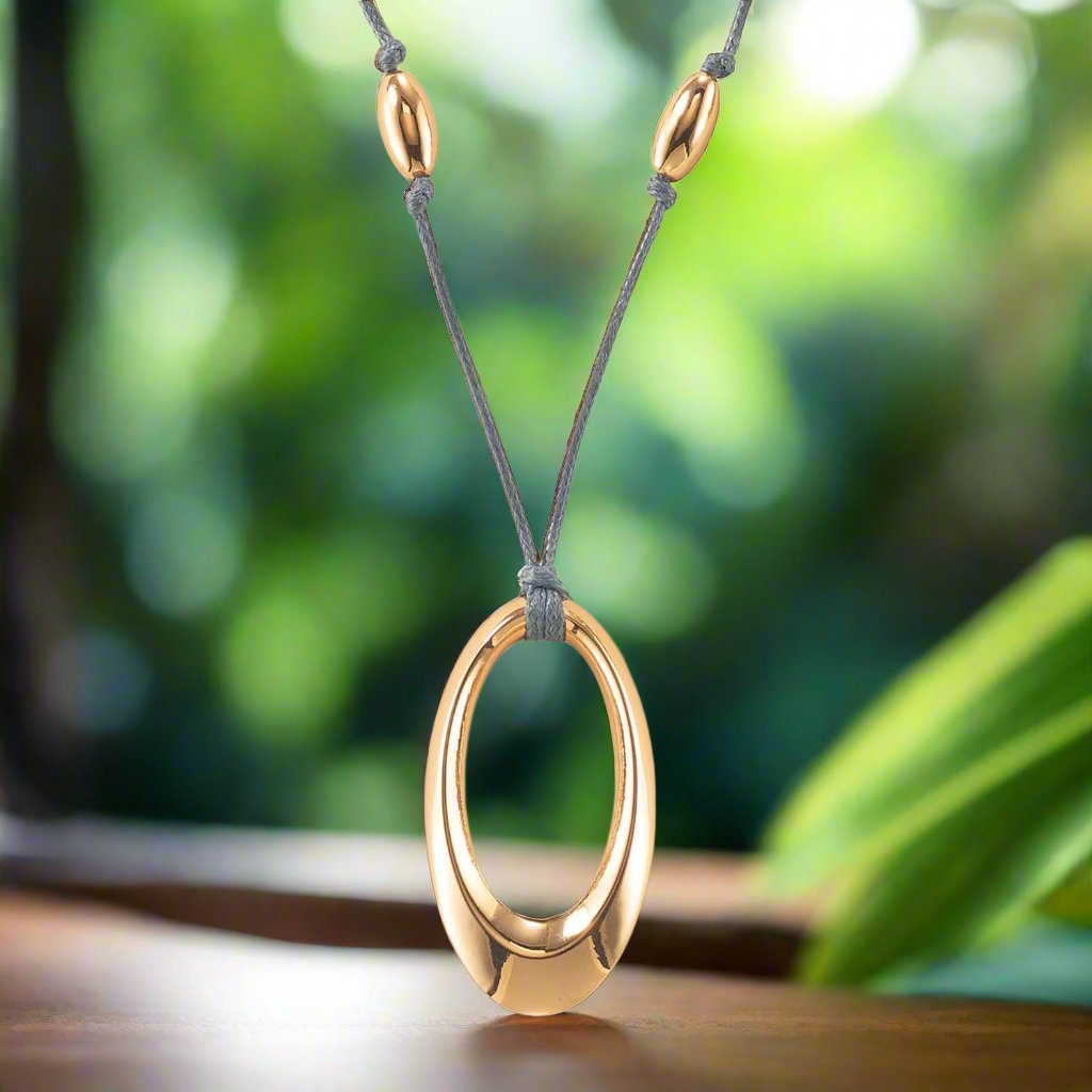 Cord and Metal Jewelry Set