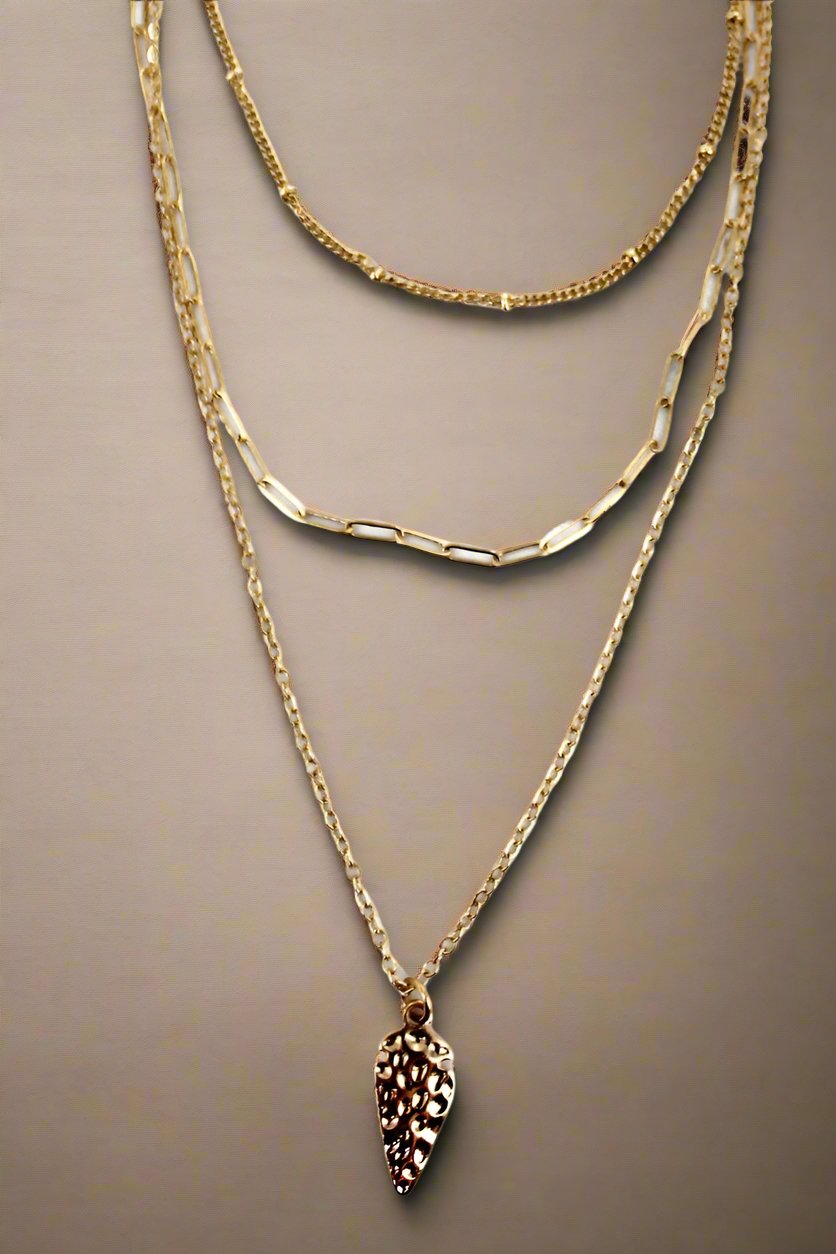 Arrowhead Layered Choker Necklace