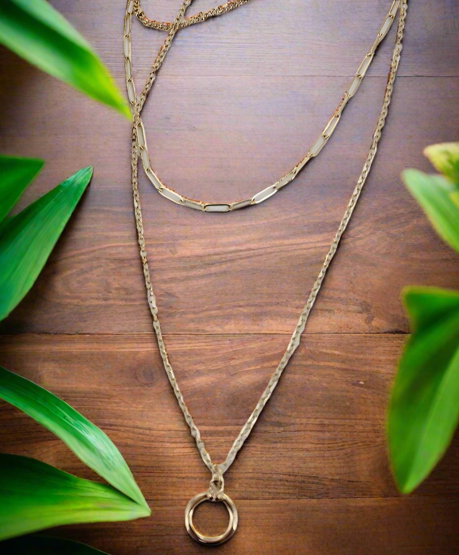 Circle Layred Choker Necklace