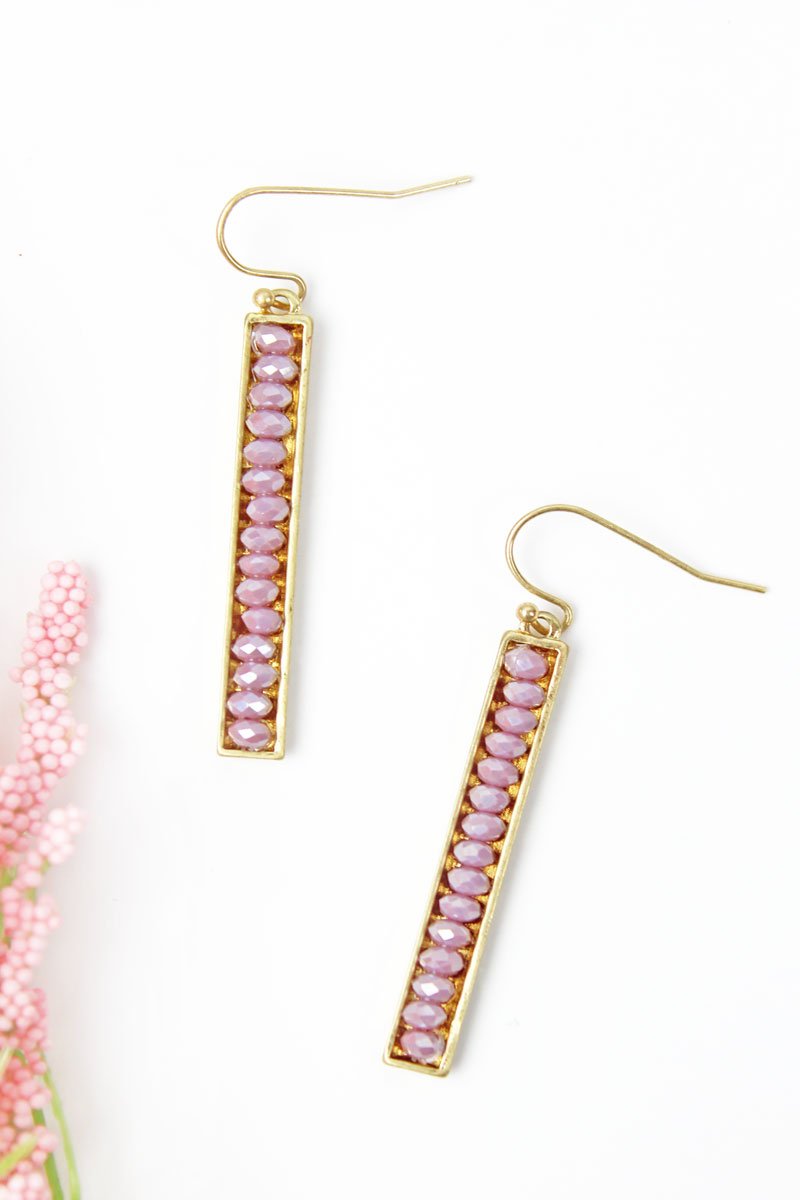 Purple Bead Bar Set