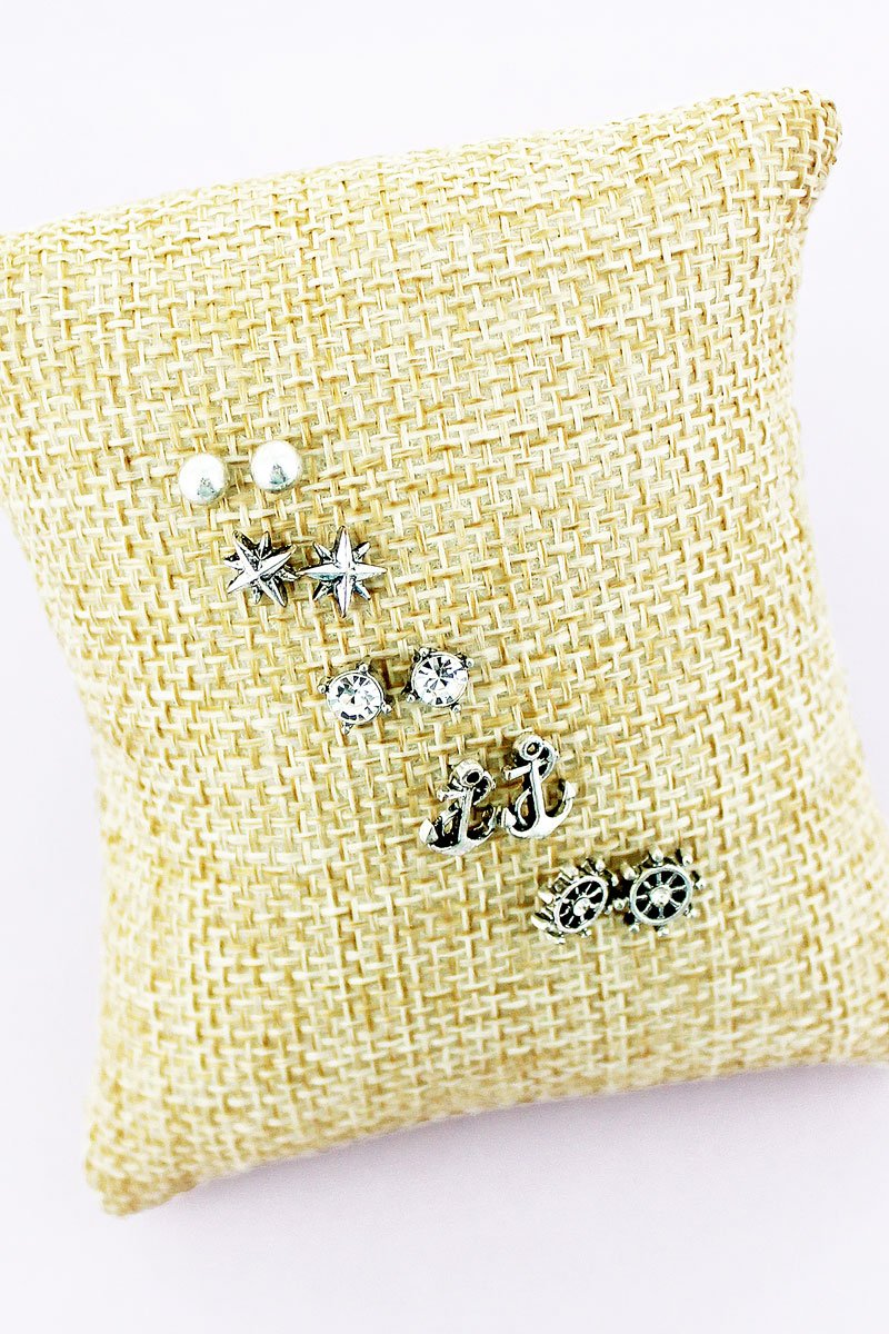 Nautical Stud Earring Set