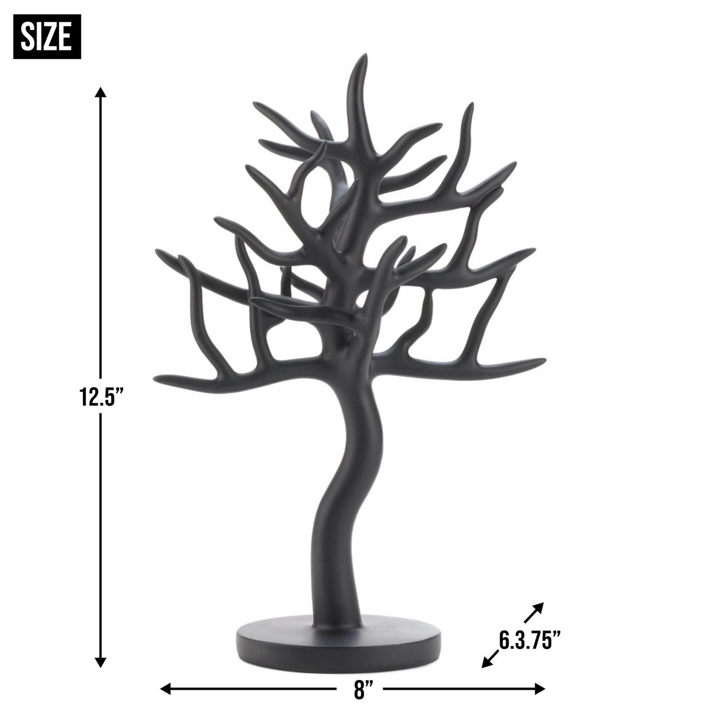 Black Tree Jewelry Stand
