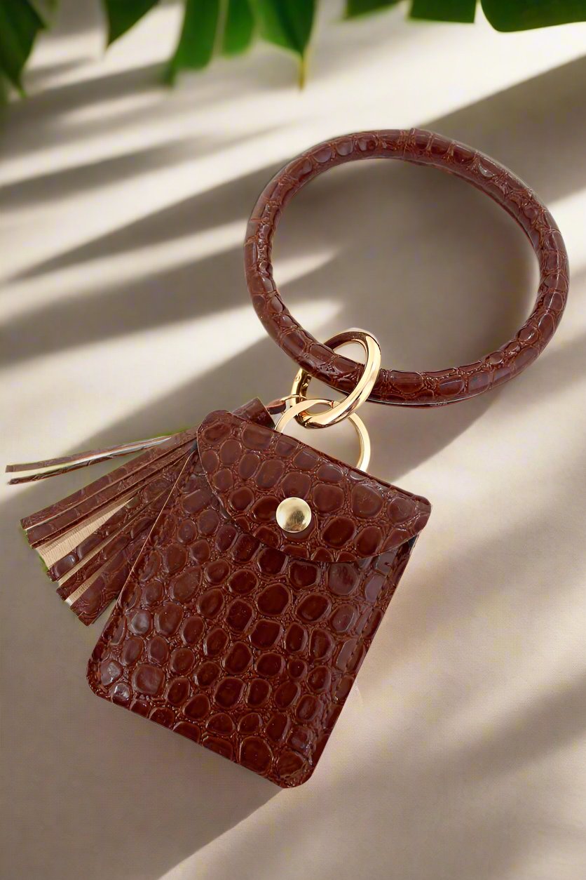 Bangle Keychain with Pouch