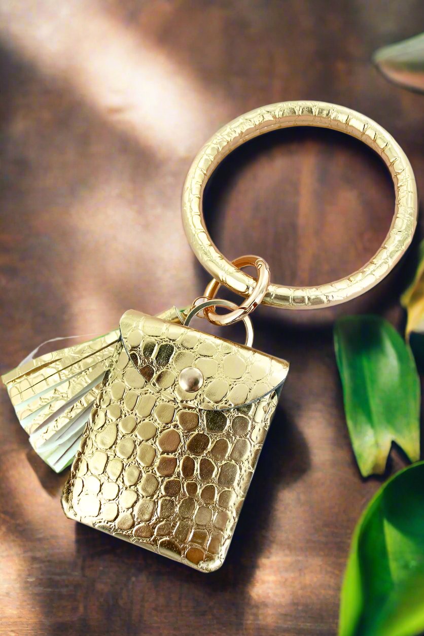 Bangle Keychain with Pouch