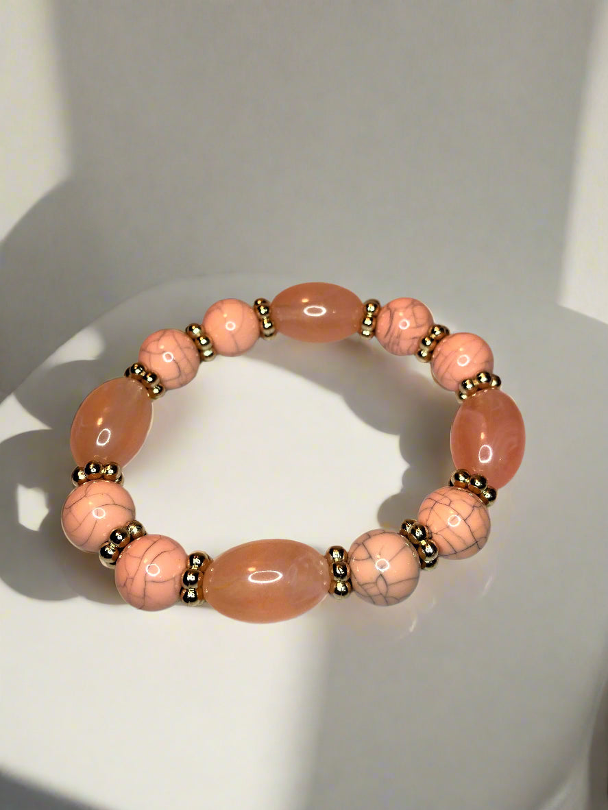 Peach Stretch Bracelet