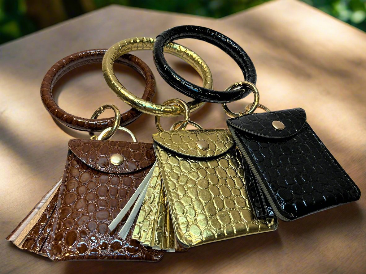 Bangle Keychain with Pouch