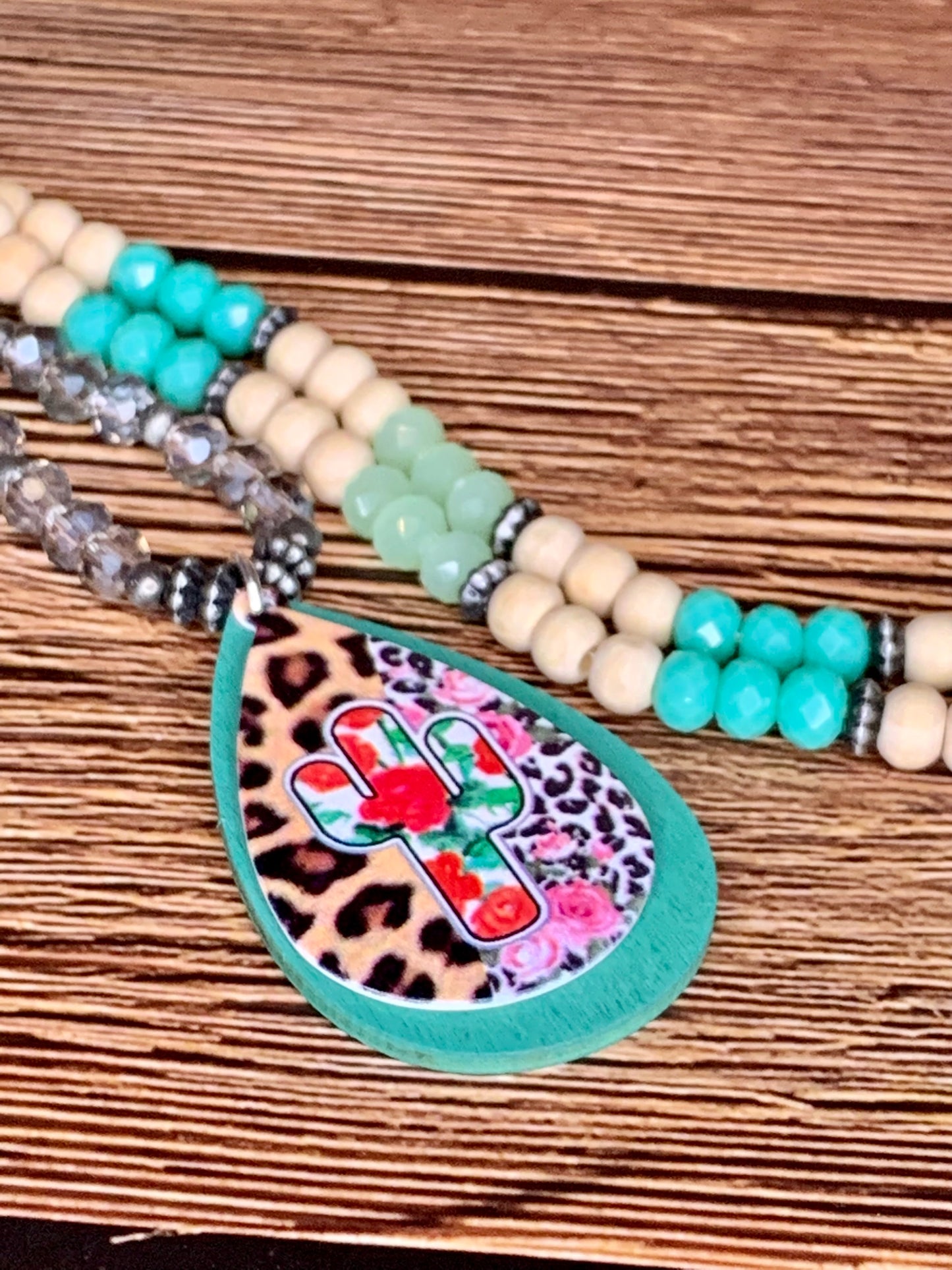 SERAPE CACTUS NECKLACE