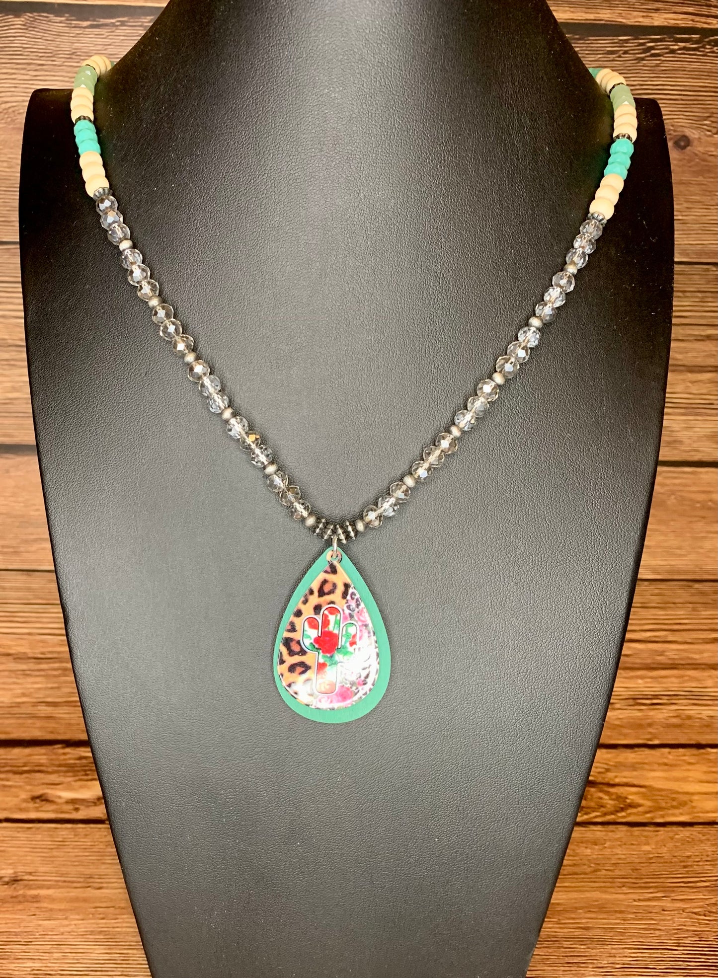 SERAPE CACTUS NECKLACE