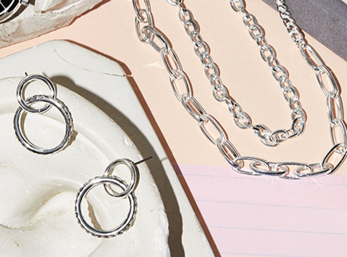 Embellished Hoop Link Set