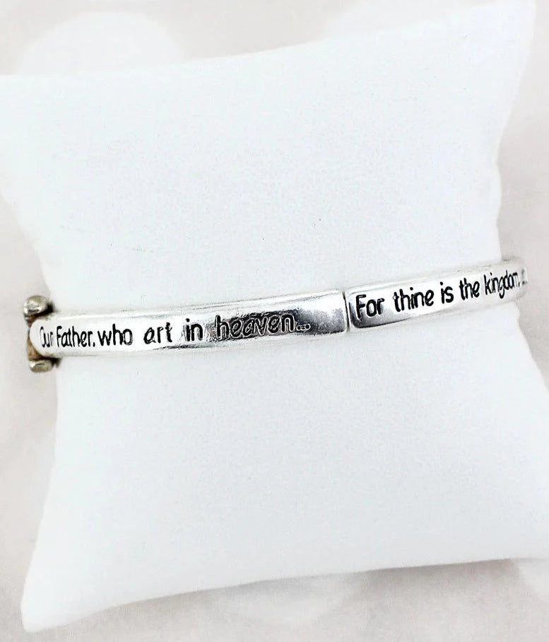 TRI-TONE LORD'S PRAYER BRACELET