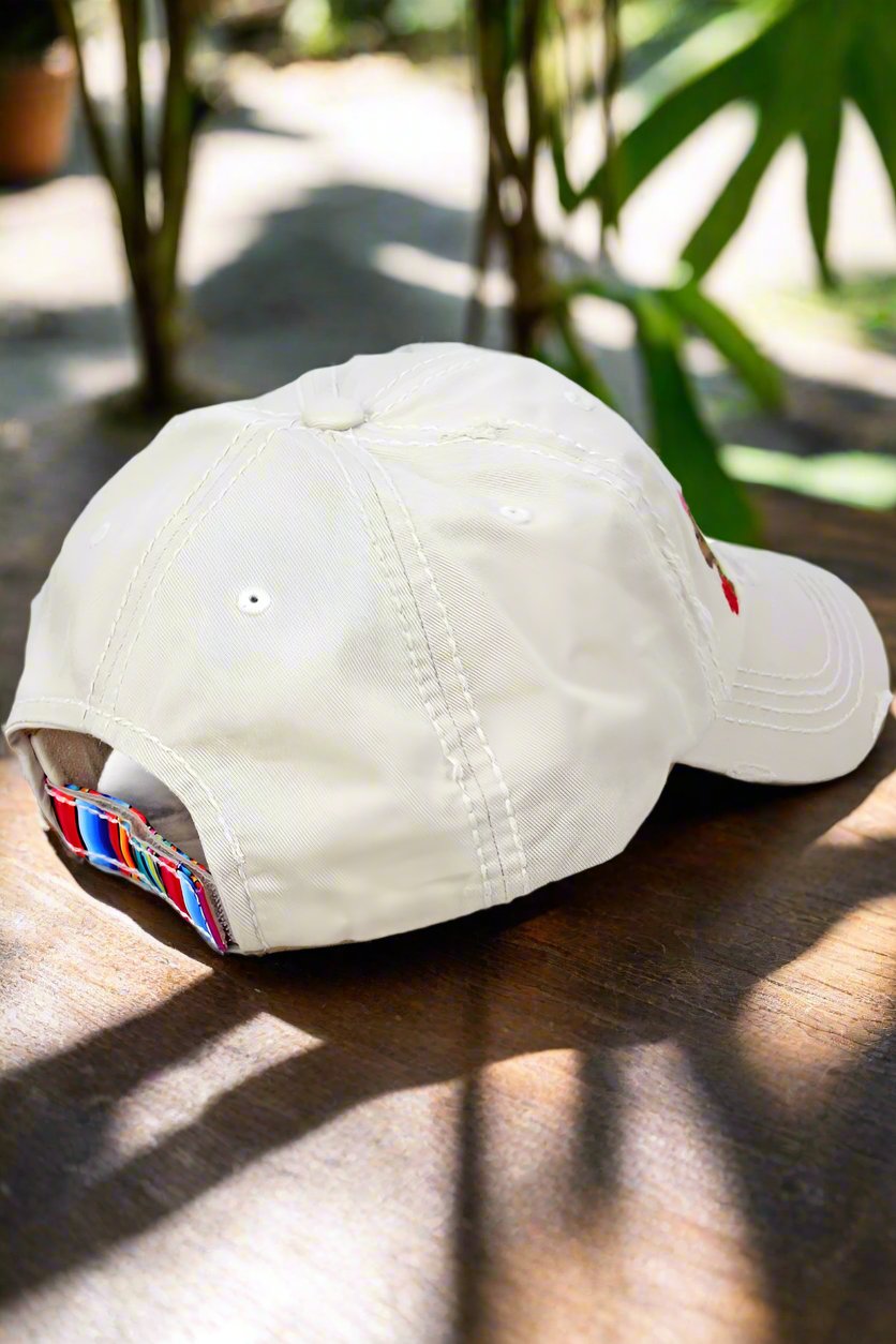 DISTRESSED STONE WITH SERAPE 'MAMACITA' CAP