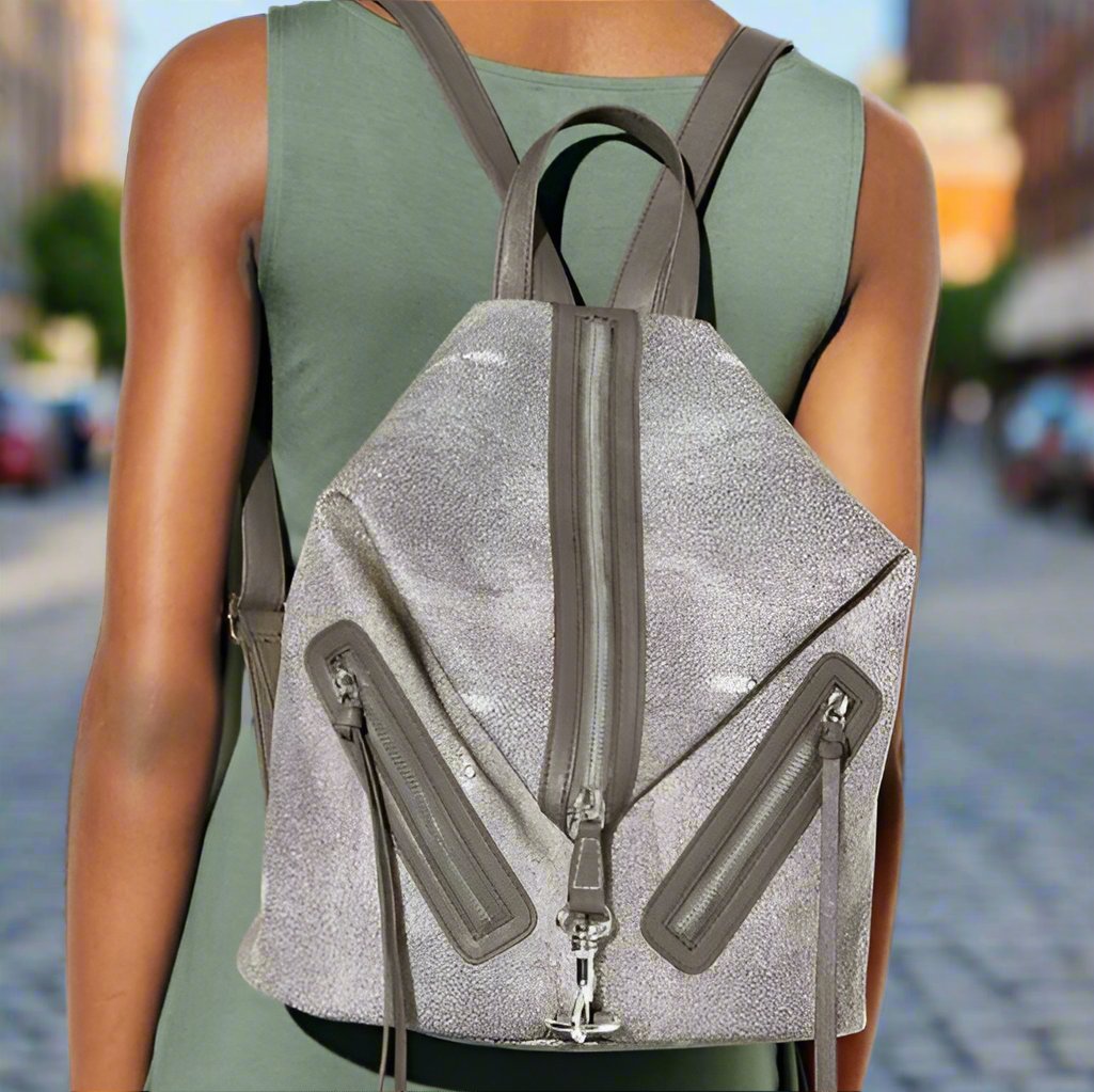 Silver Backpack