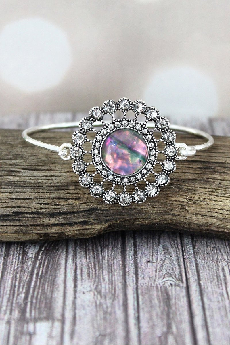 Abalone Disk Bracelet