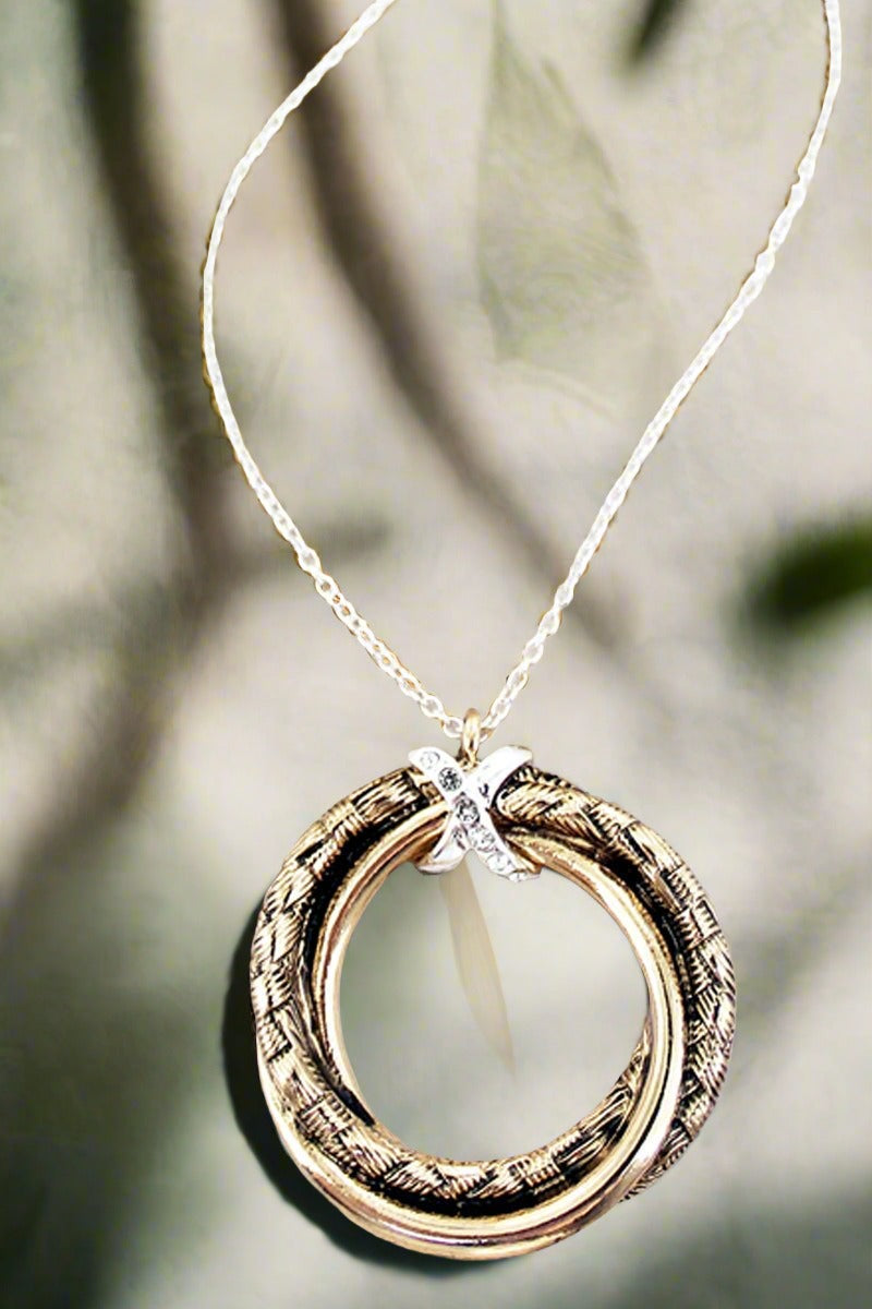Basketweave Twisted Necklace