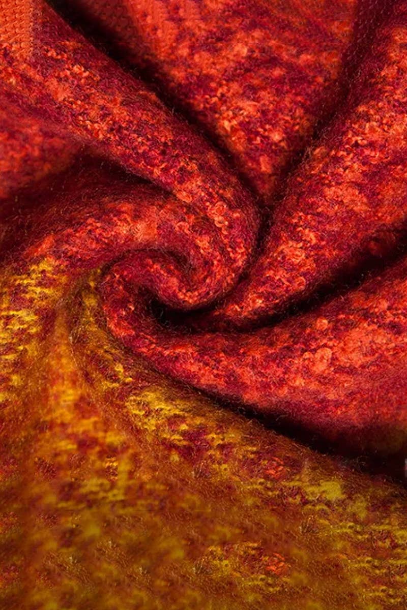 Multi Plaid Cashmere Poncho