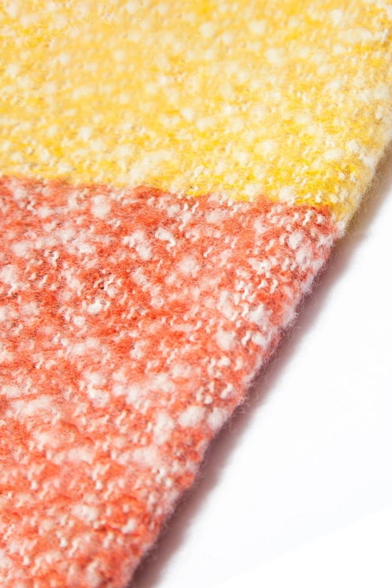 Multi Plaid Cashmere Poncho