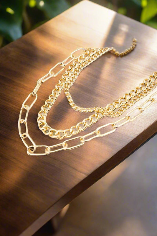 BIANCA LAYERED CHAIN NECKLACE