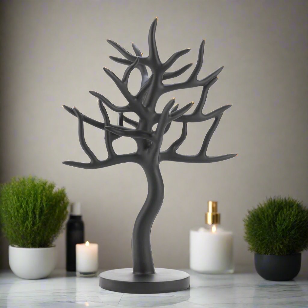 Black Tree Jewelry Stand