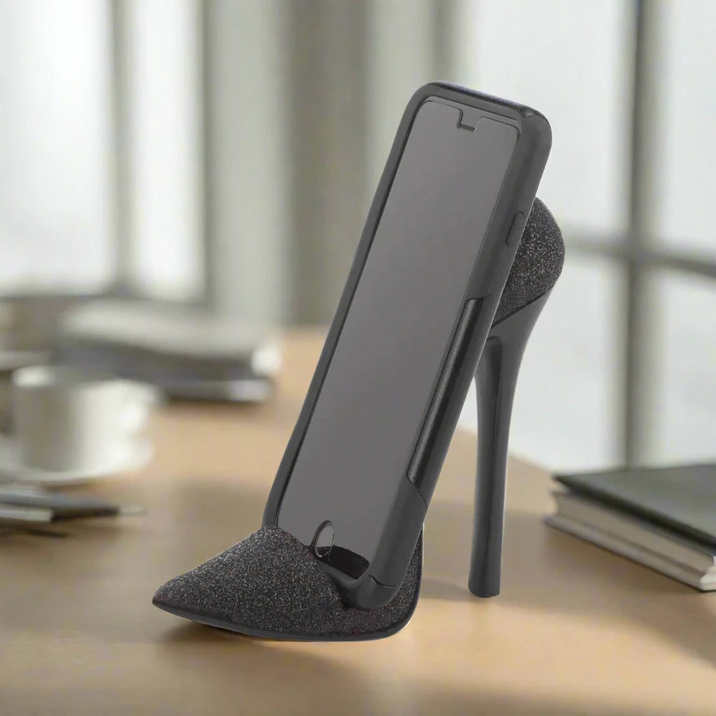 SPARKLE SHOE PHONE HOLDER