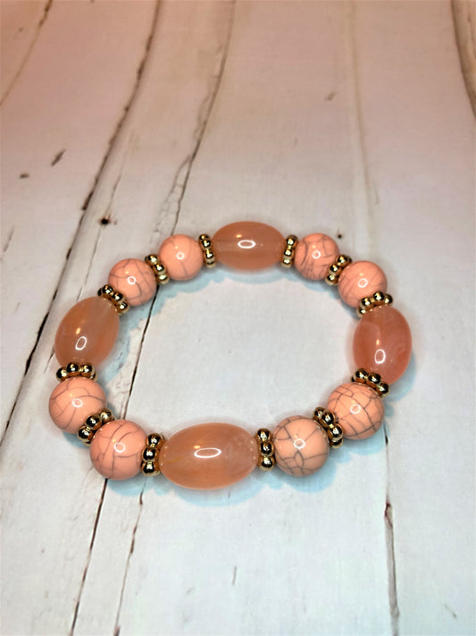 Peach Stretch Bracelet