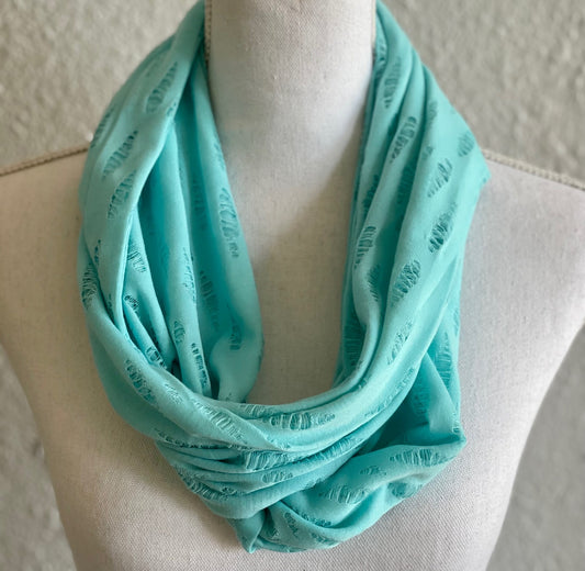 BLUE INFINITY SCARF