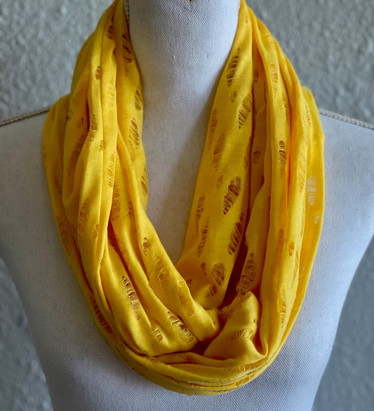 YELLOW INFINITY SCARF