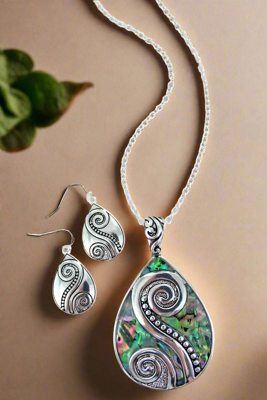 Scroll Swirl Teardrop Set