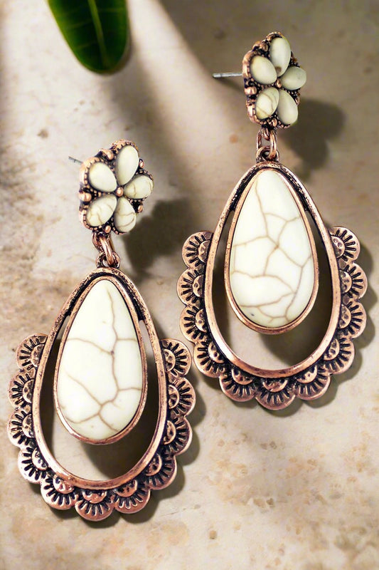 COPPERTONE CHARLENE TEARDROP EARRINGS